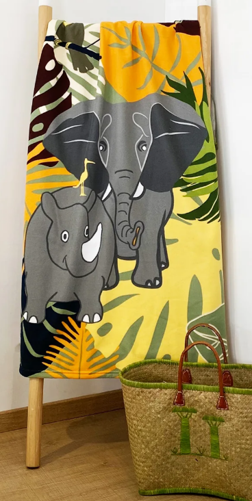 Kinderbadlaken Olifant