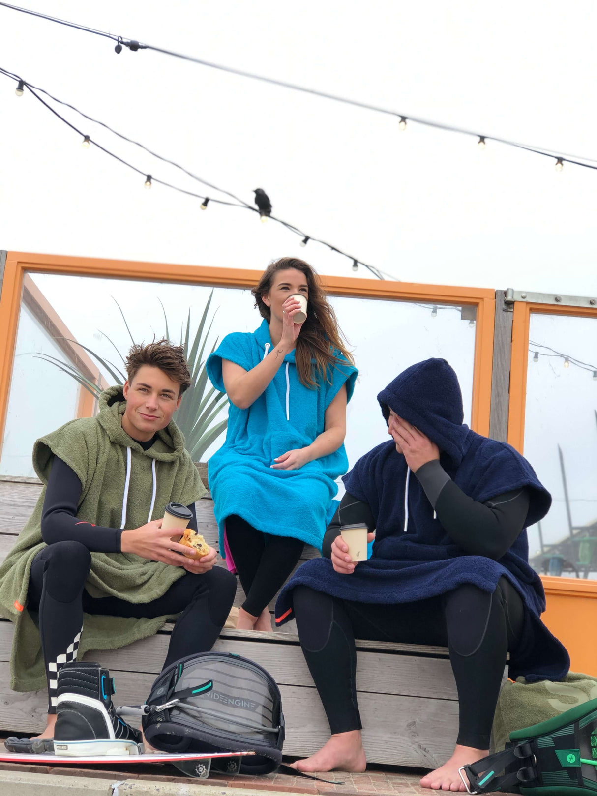 Badstof surfponcho dames & heren