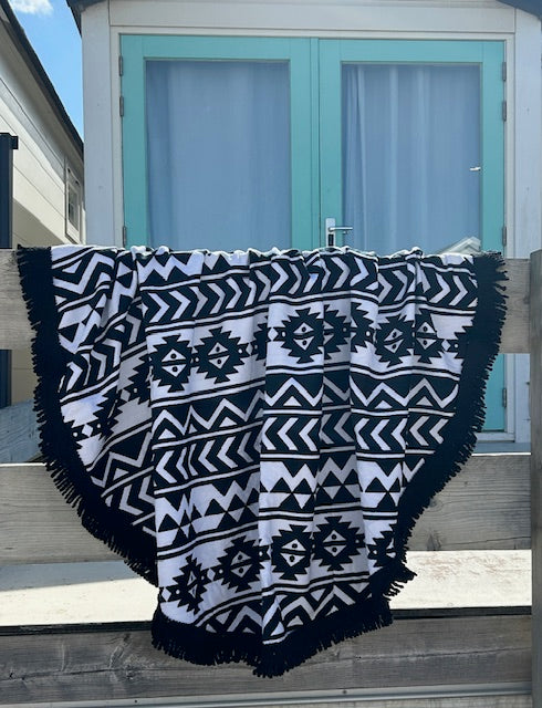 Rond strandlaken Aztec