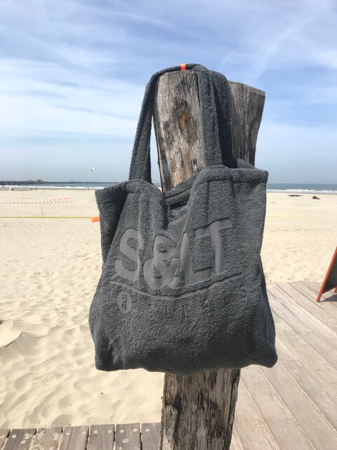 Badstof strandtas S<