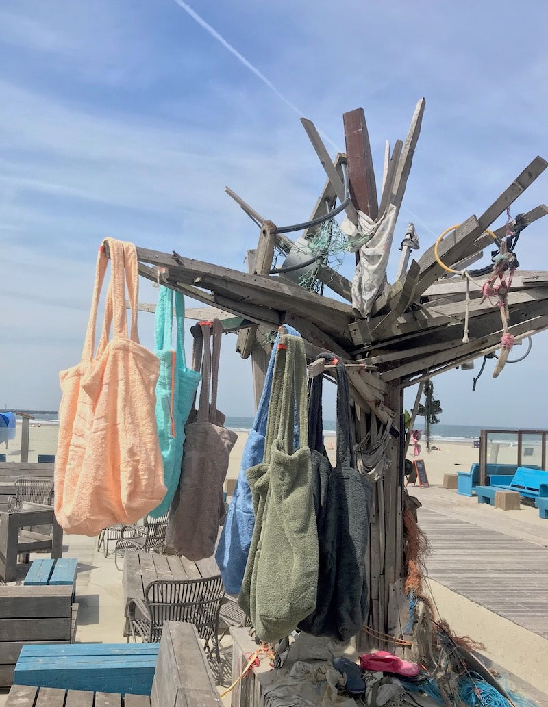 Badstof strandtas S<