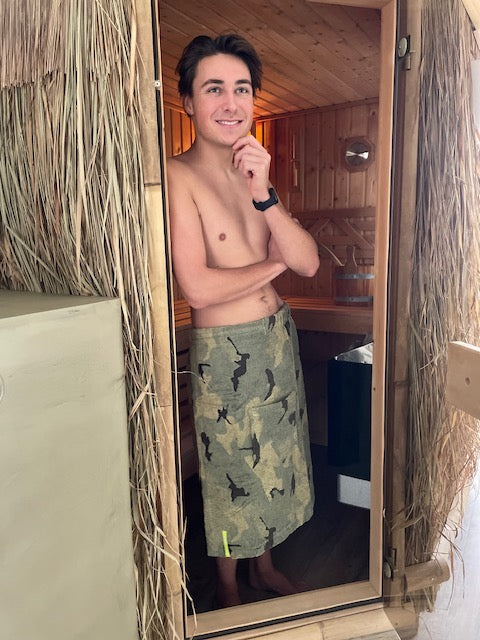 Saunakilt Camouflage heren