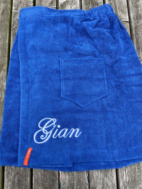 Heren saunakilt met naam