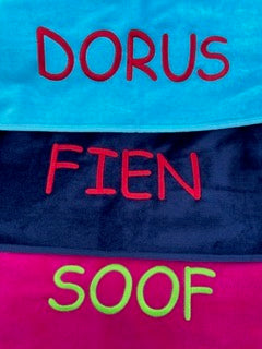 Strandlaken Hoody borduren