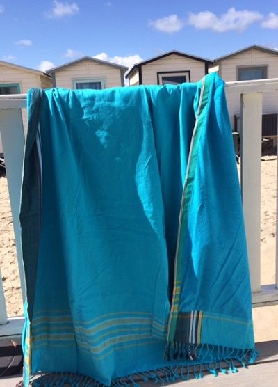 Strandhanddoek turquoise