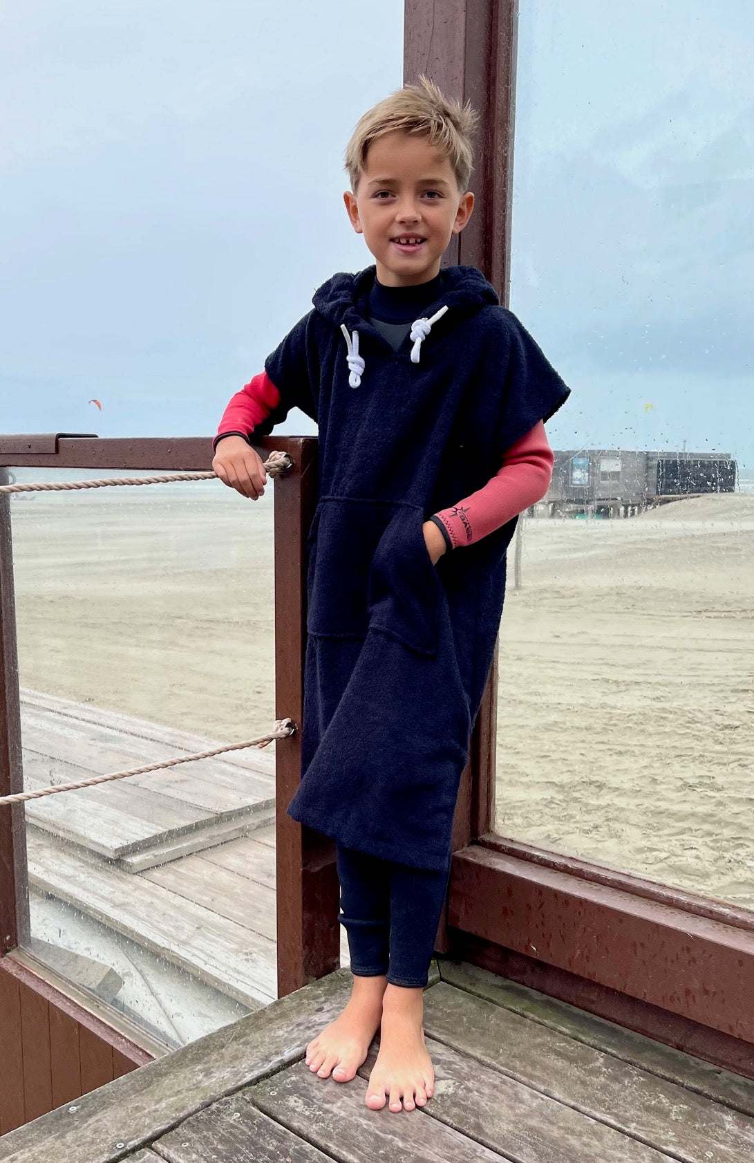 Badstof surfponcho kids