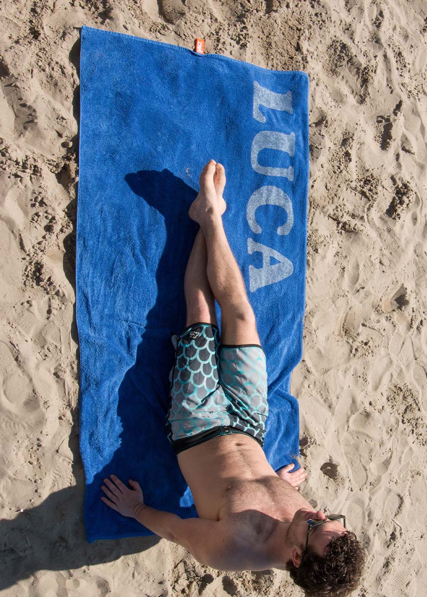 Strandlaken met print