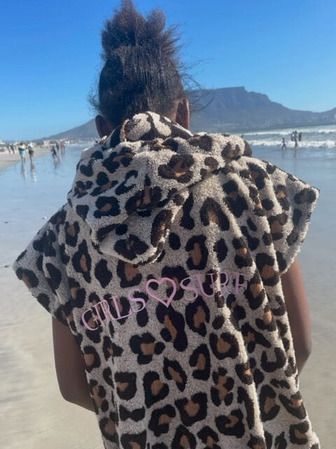 Kinder surfponcho Panter