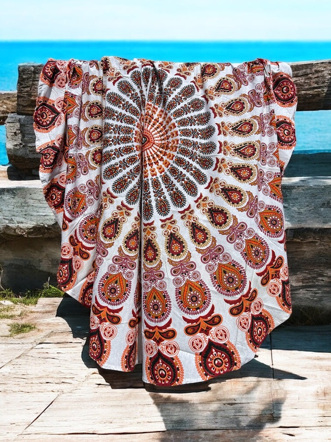 Rond strandlaken Carnival