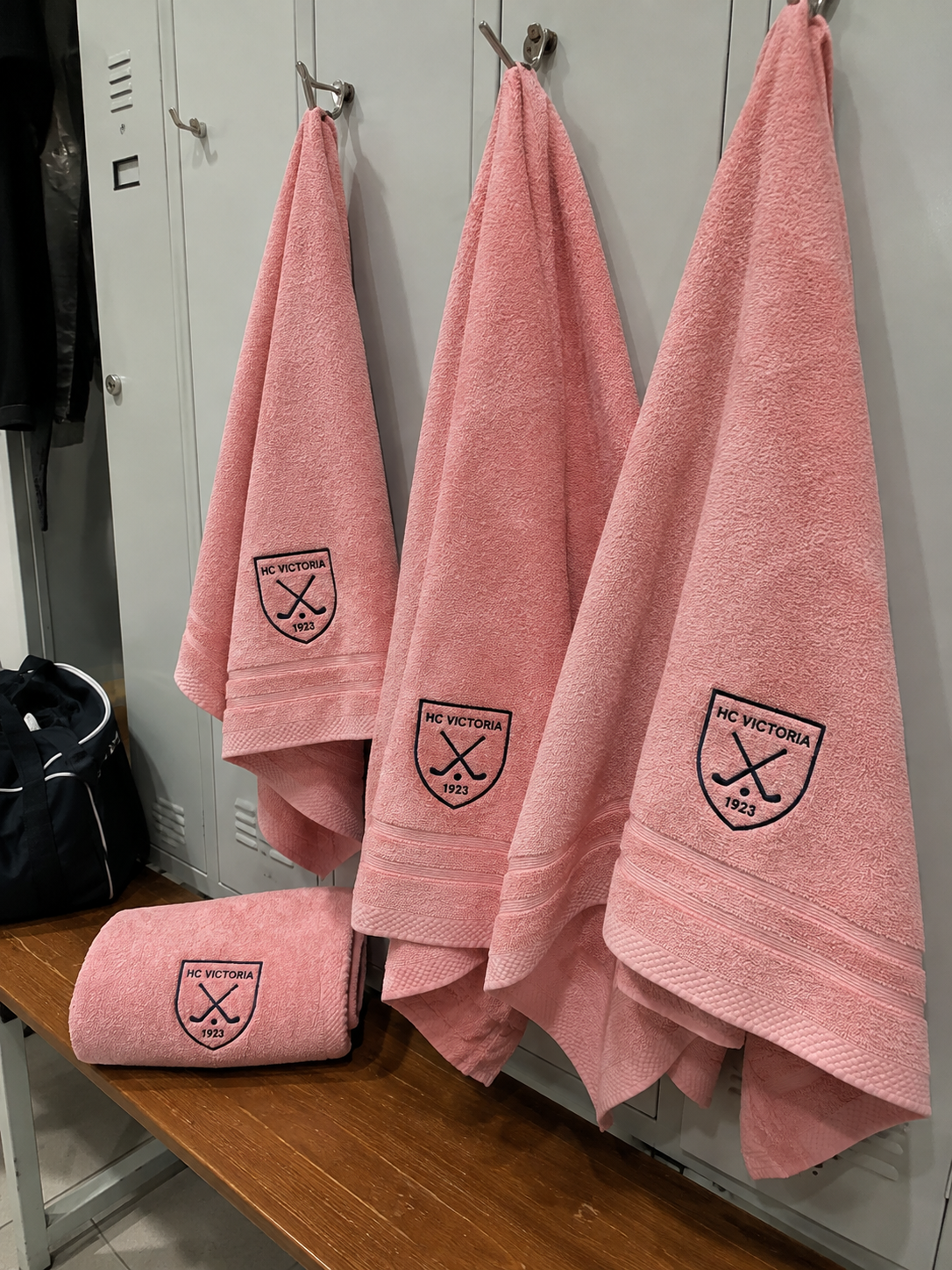 Hotel towels with embroidery