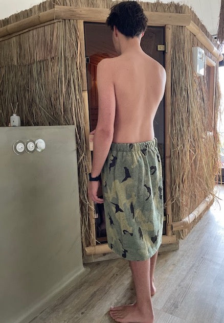 Saunakilt Camouflage heren