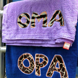 Strandlaken met dierenprint