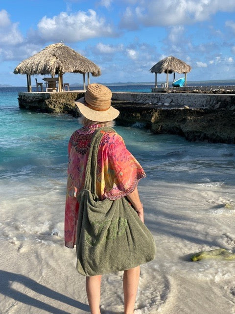 S< strandtas met naam