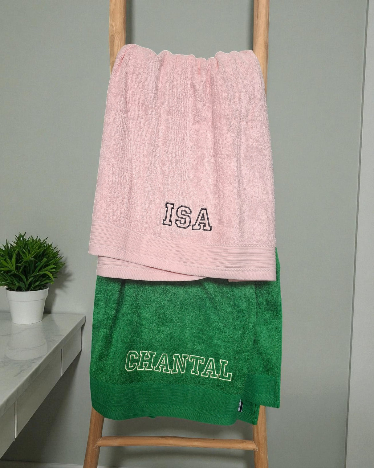 Badlaken borduren 70x140