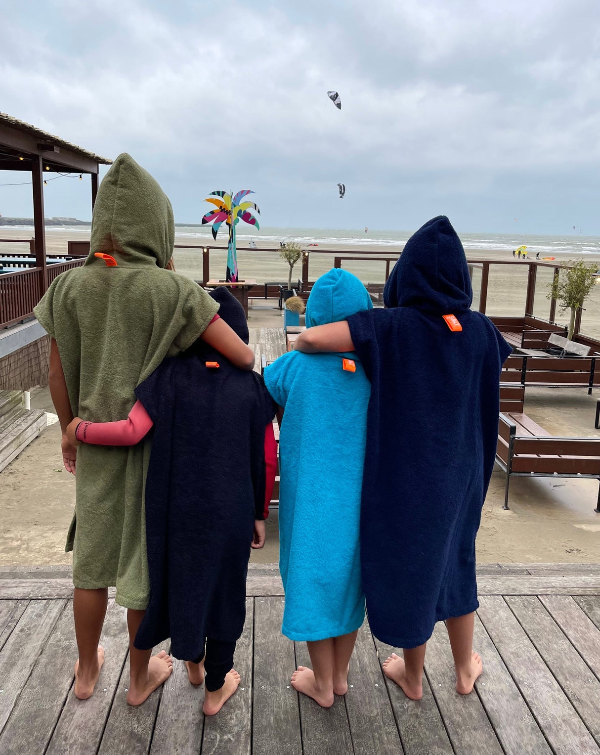 Badstof surfponcho kids