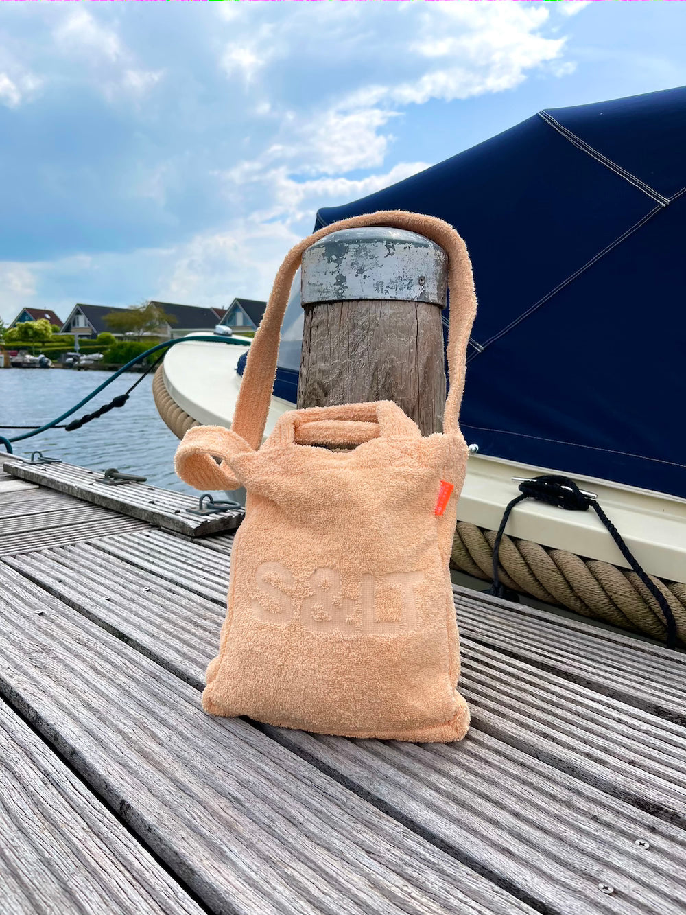 Badstof schoudertas S<