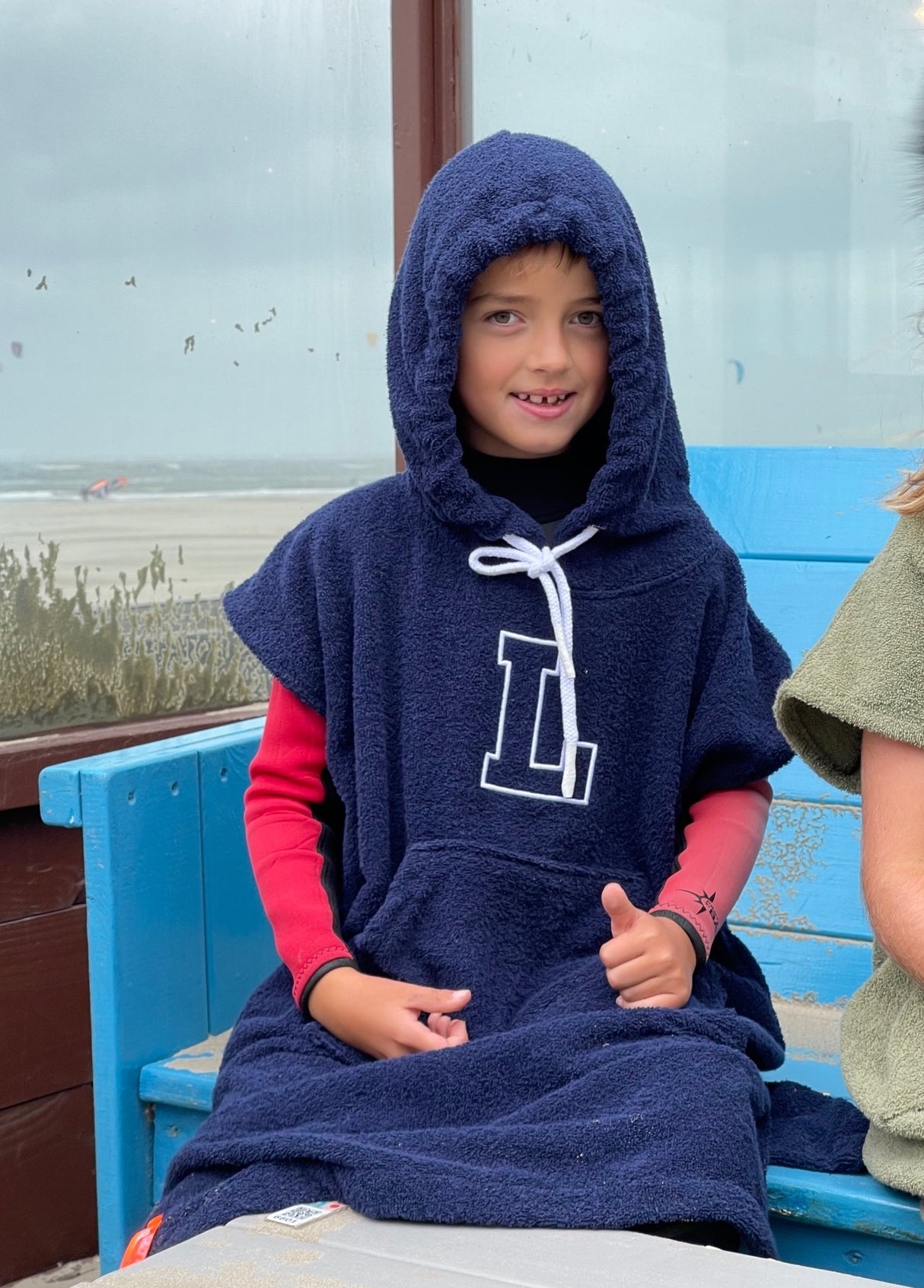 Kids surfponcho met naam