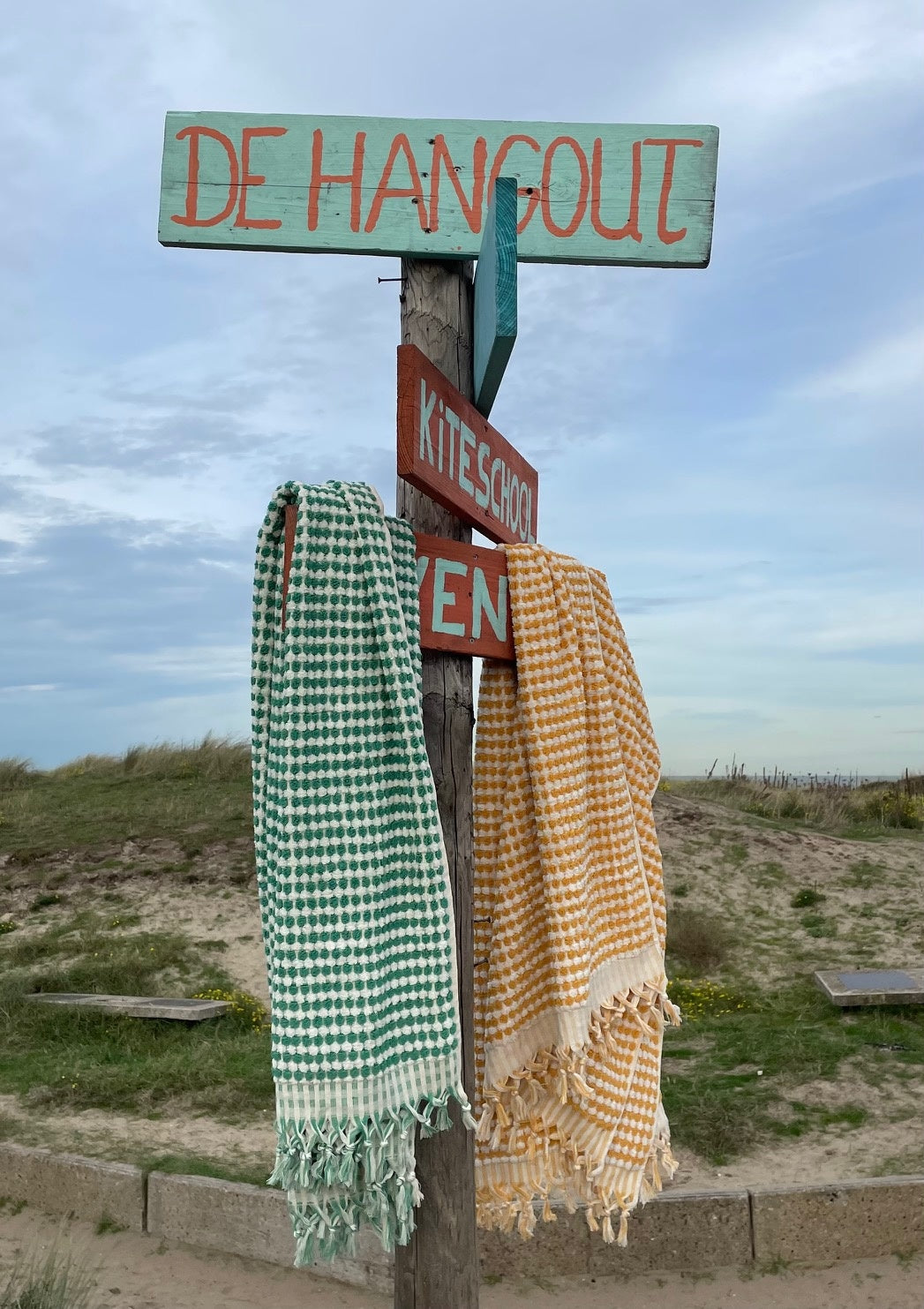 Grote badstof handdoek Pom