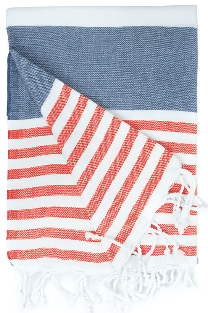 Gestreepte hamamdoek