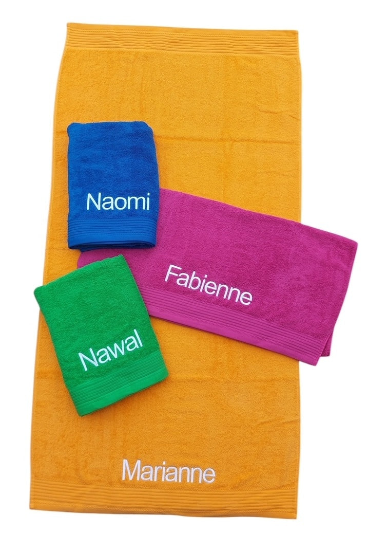 Badlaken borduren 70x140