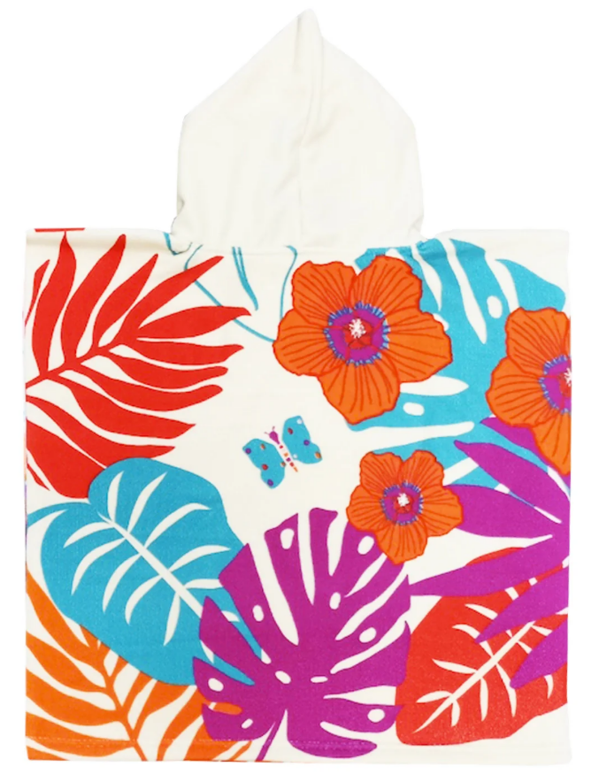 Kinderponcho Flamingo