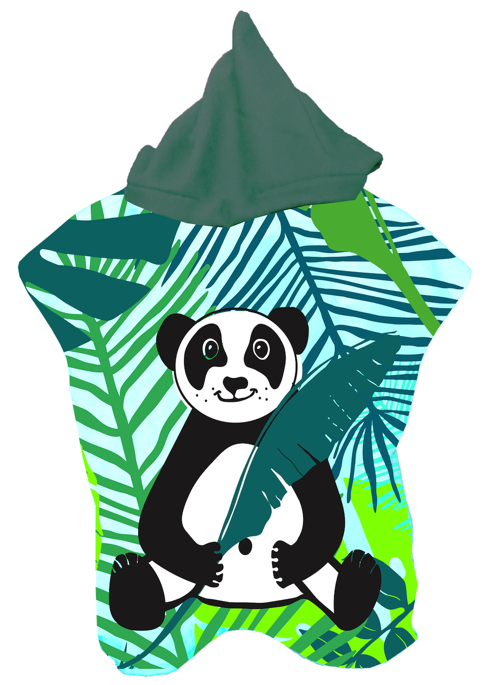 Kinderponcho Panda