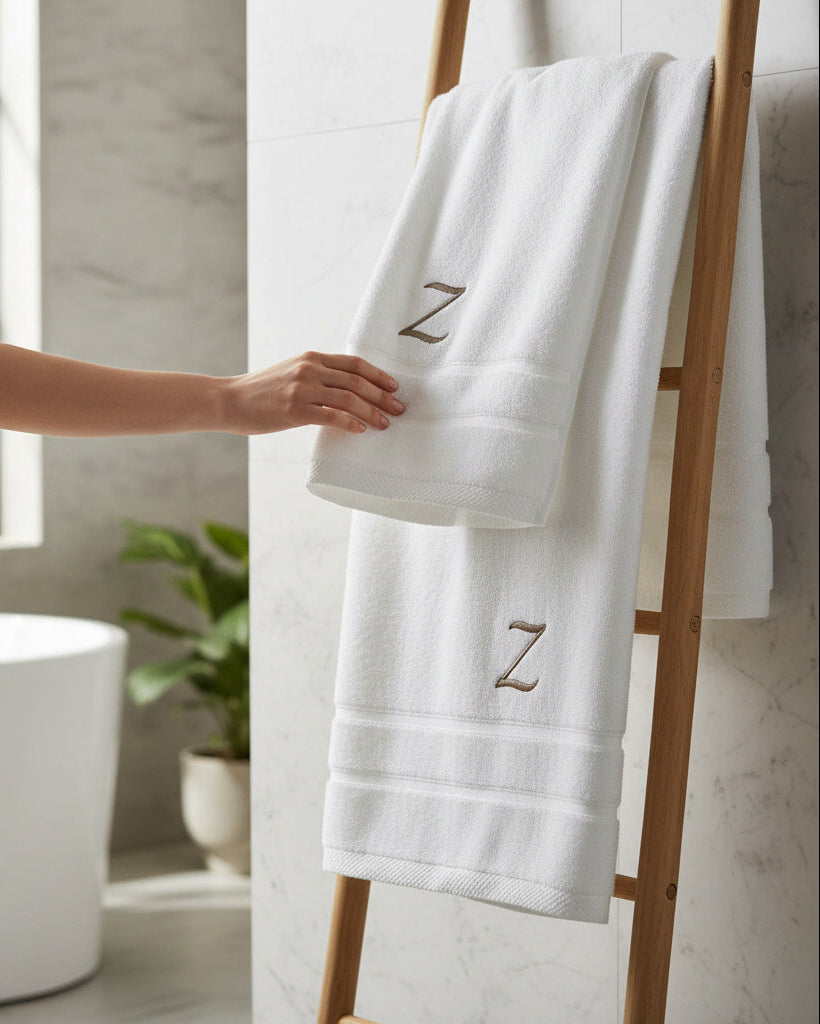 Hotel handdoeken met borduring