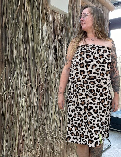 XXL saunakilt Panter dames