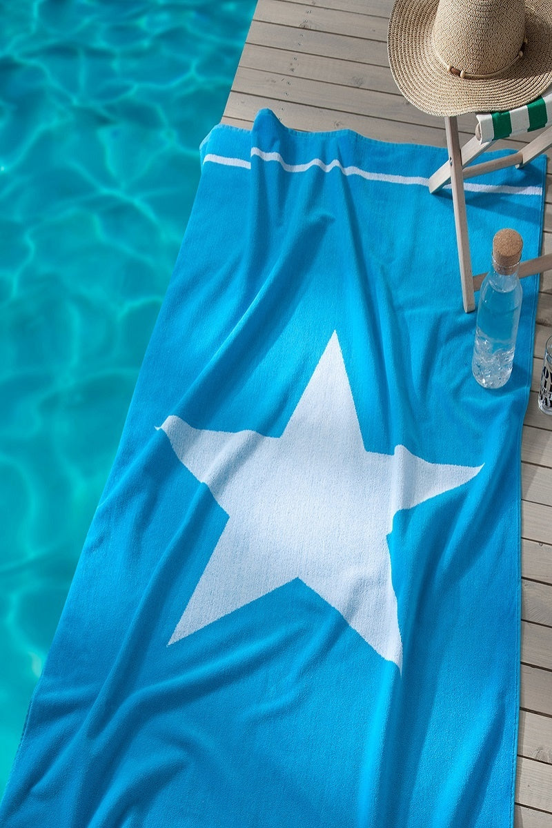 Velours strandlaken Ster