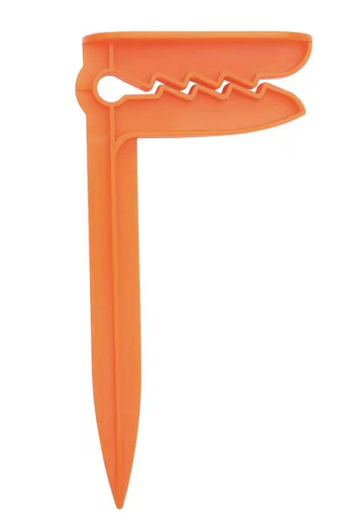 Orange beach towel clips - 4 pieces