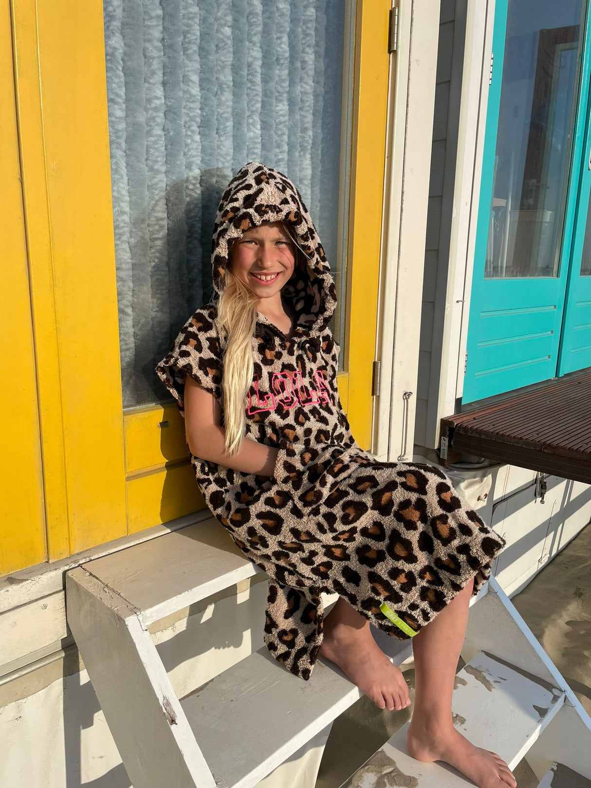 Kinder surfponcho Panter