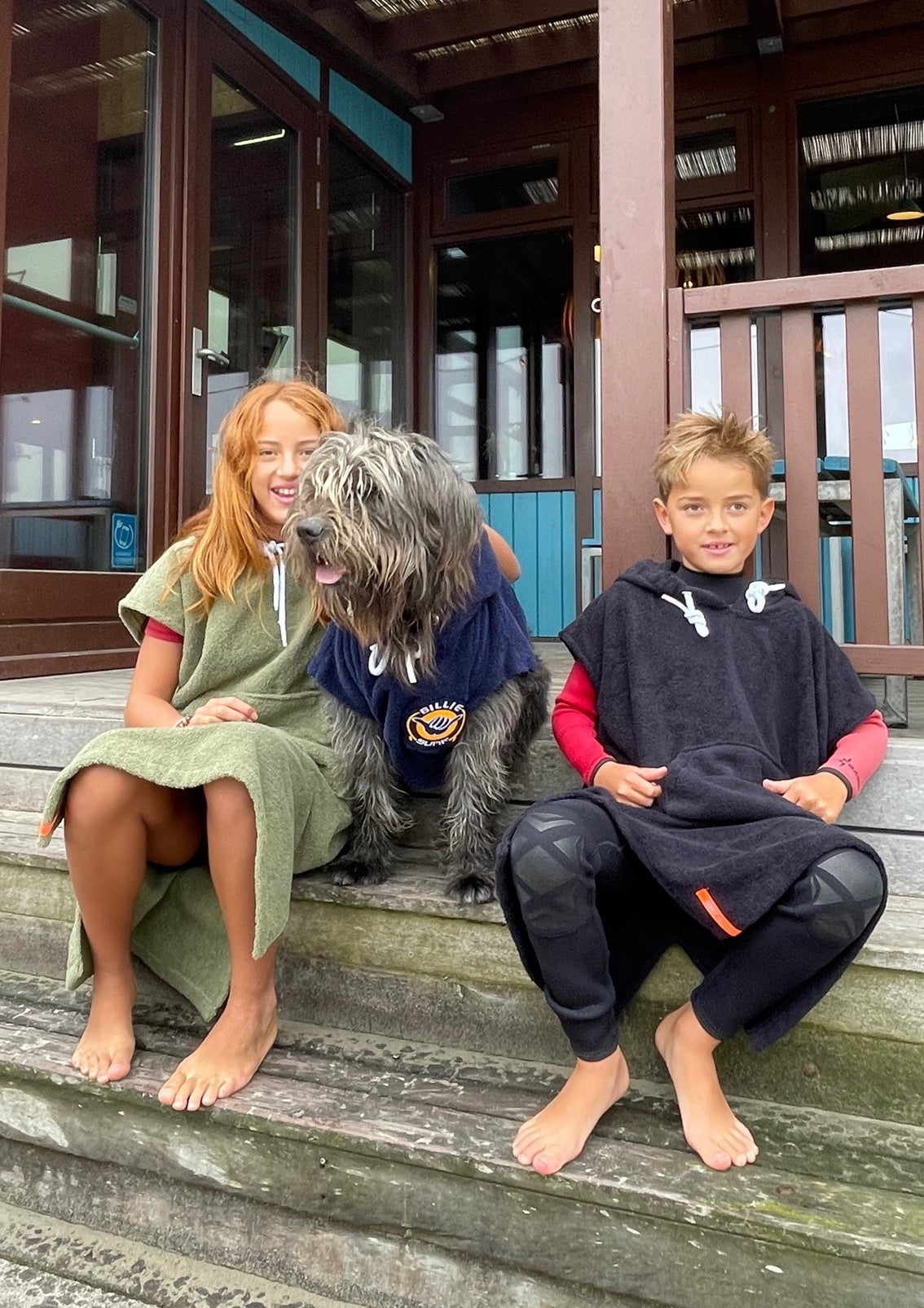 Badstof surfponcho kids