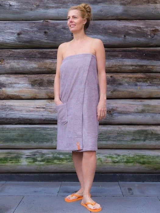 Saunakilt dames met klittenband