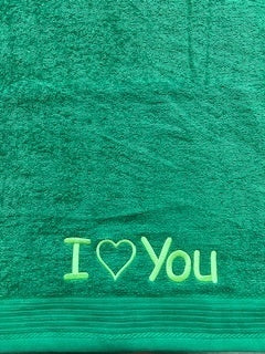 Handdoek borduren 50x100