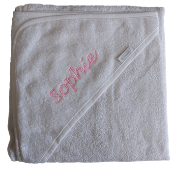 Baby badstof cape met naam