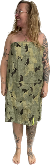 XXL Sauna-Kilt Camouflage Damen