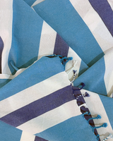 Coral Coast 2-in-1 hamamdoek en tas - Blauw