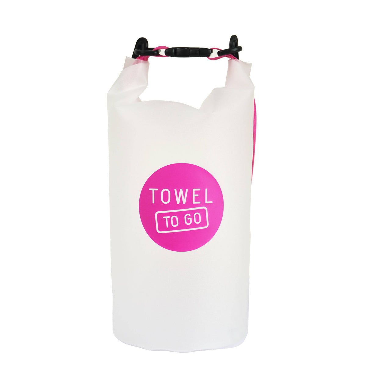Roll N Go waterdichte transparante drybag, roze (5 liter)