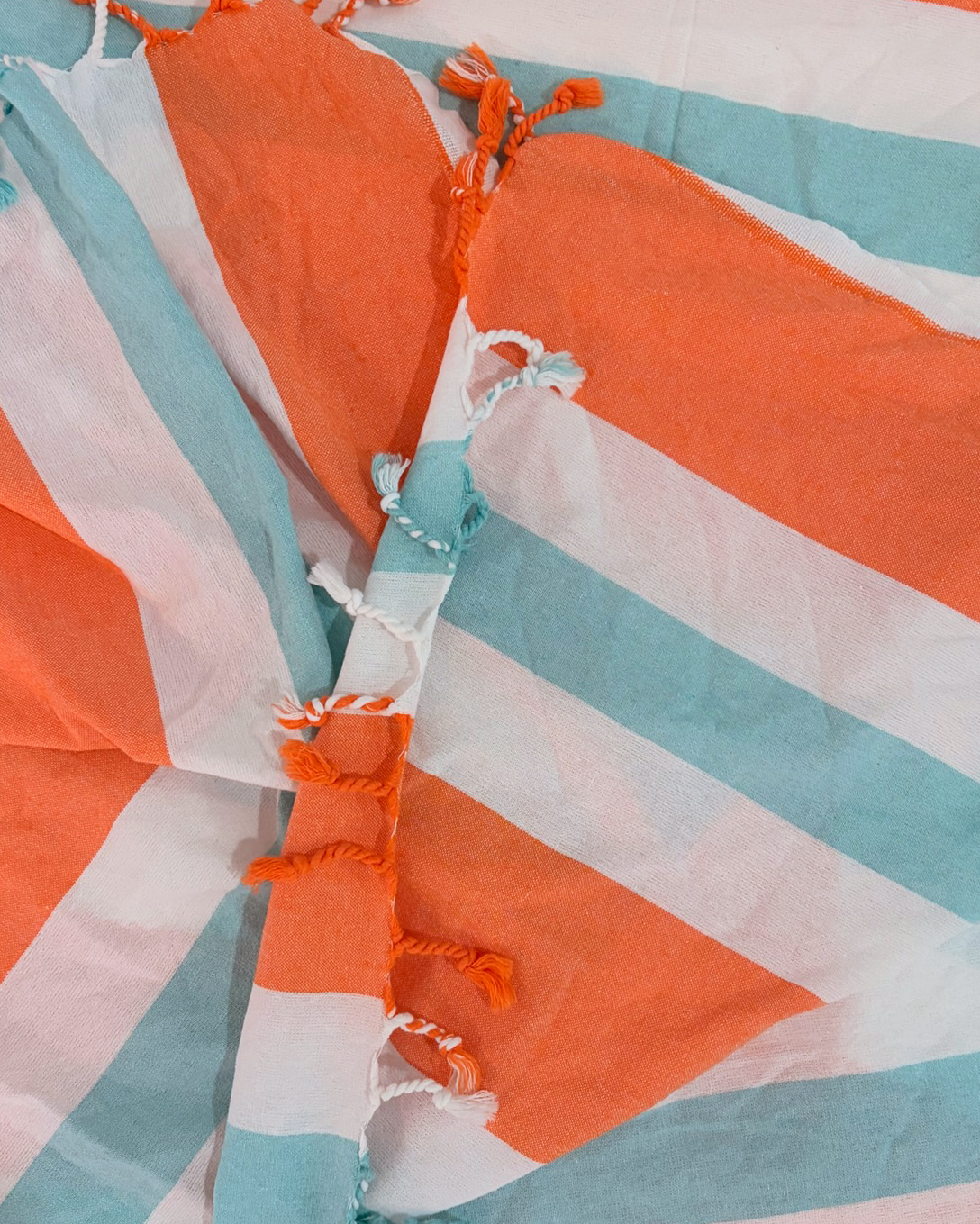 Coral Coast 2-in-1 hamamdoek en tas - Oranje/Mint