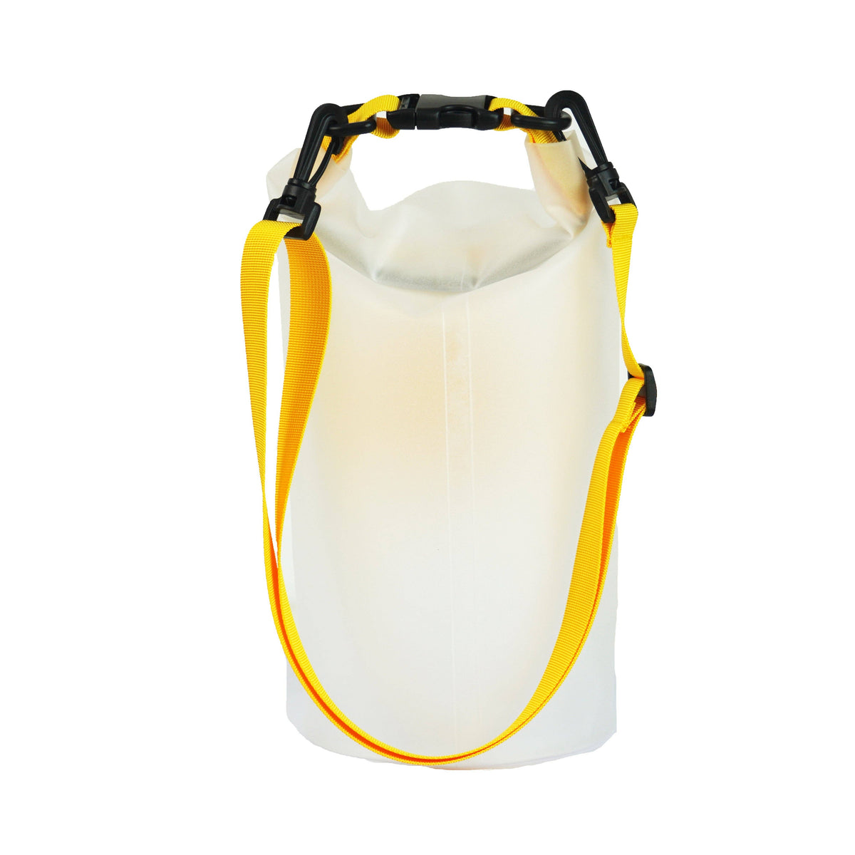 Roll N Go waterdichte transparante droogzak, geel (5 liter)
