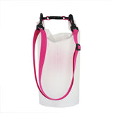 Roll N Go waterdichte transparante drybag, roze (5 liter)