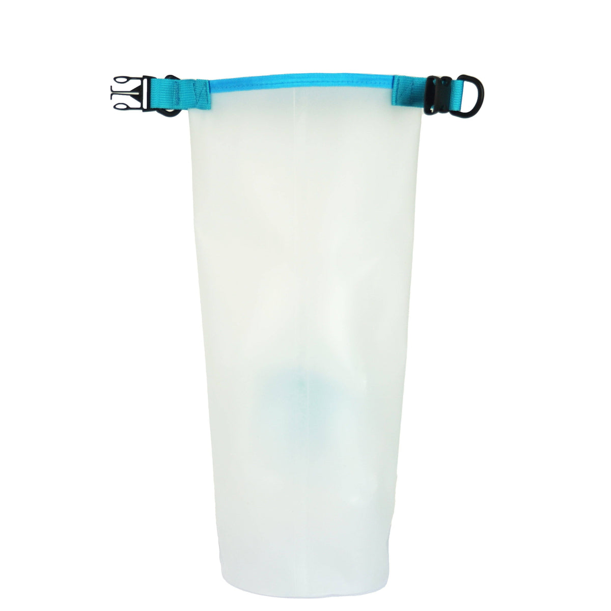 Roll N Go waterdichte transparante droogzak, blauw (5 liter)