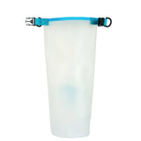 Roll N Go waterdichte transparante droogzak, blauw (5 liter)