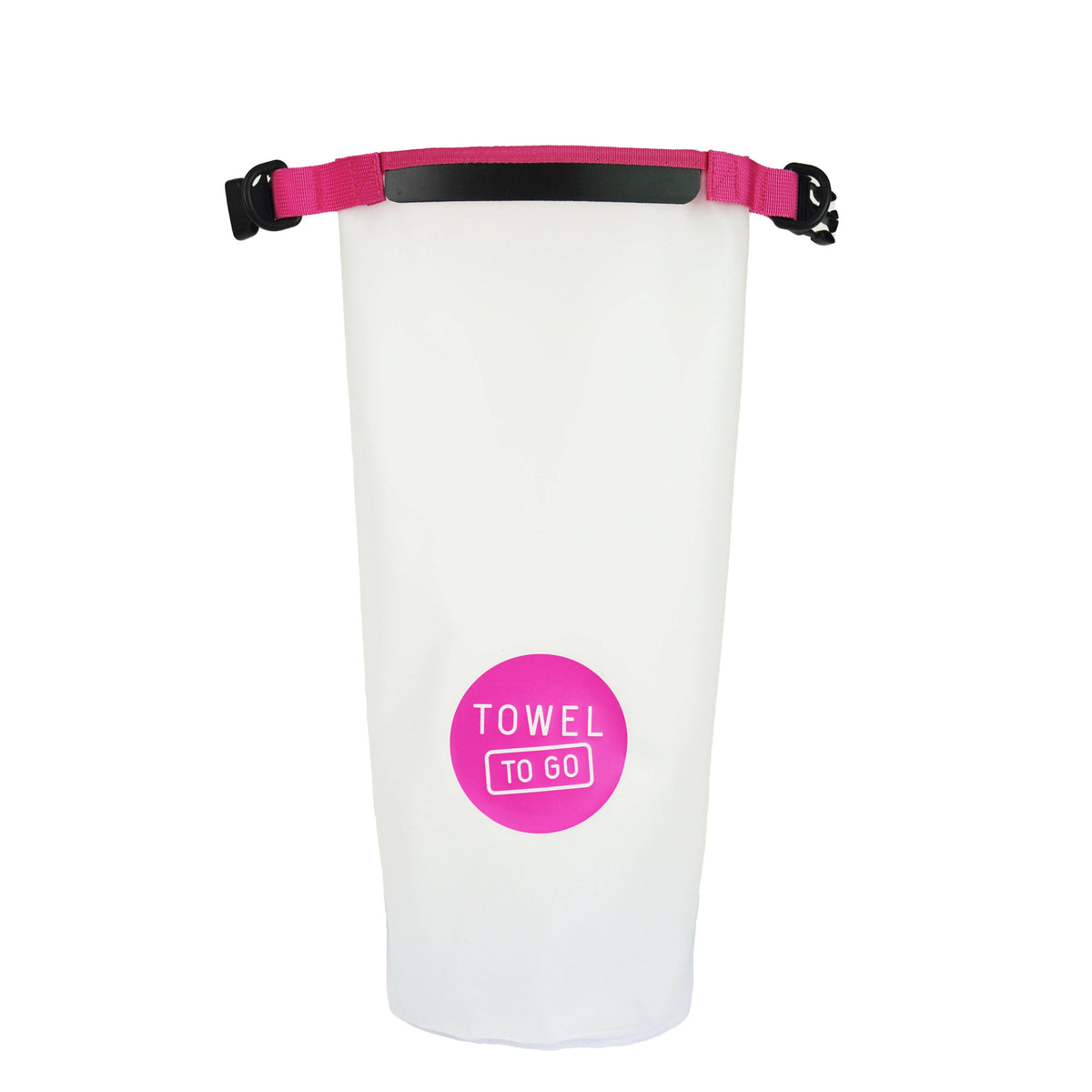 Roll N Go waterdichte transparante drybag, roze (5 liter)