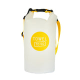 Roll N Go waterdichte transparante droogzak, geel (5 liter)