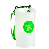 Roll N Go waterdichte transparante droogtas, oranje (5 liter)
