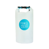 Roll N Go waterdichte transparante droogzak, blauw (5 liter)