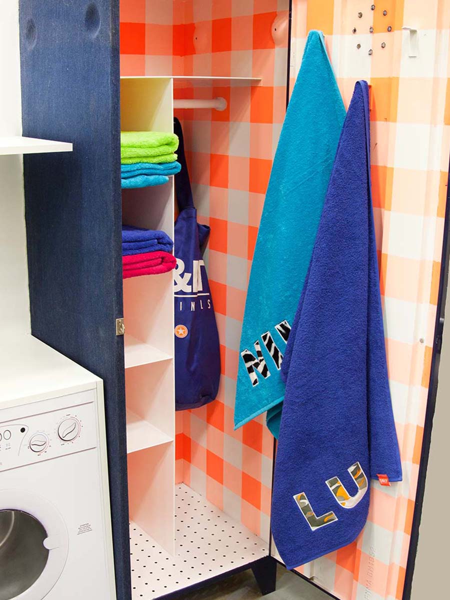 Kinderstrandlaken met naam Patch