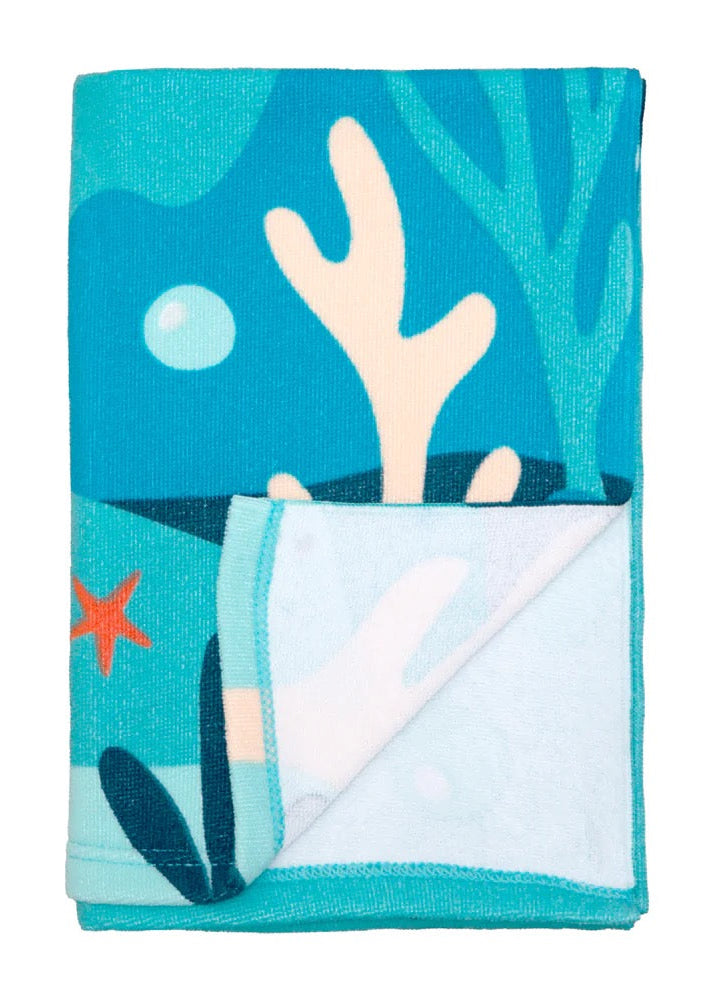 Kinderbadetuch mit Herzmotiv