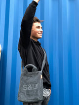 Badstof schoudertas S&LT